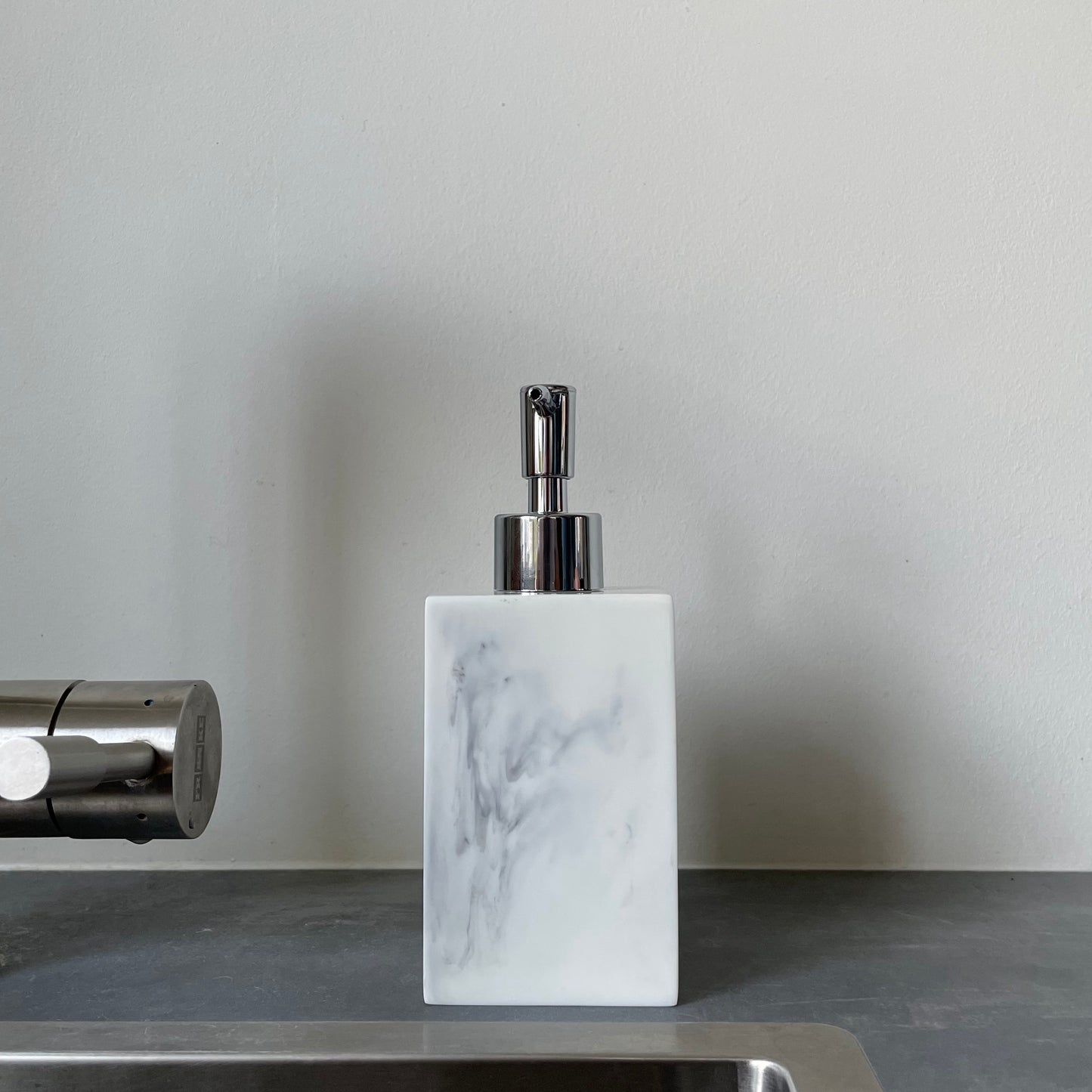 Mivalo Zeepdispenser Marmerlook Wit